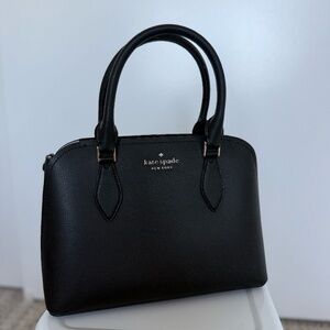 Kate Spade Darcy Redefined Grain Leather Small Satchel (Black)